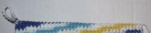whip stitch opening at the top 