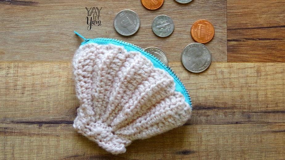 Seashell Coin Purse – FREE Crochet Pattern