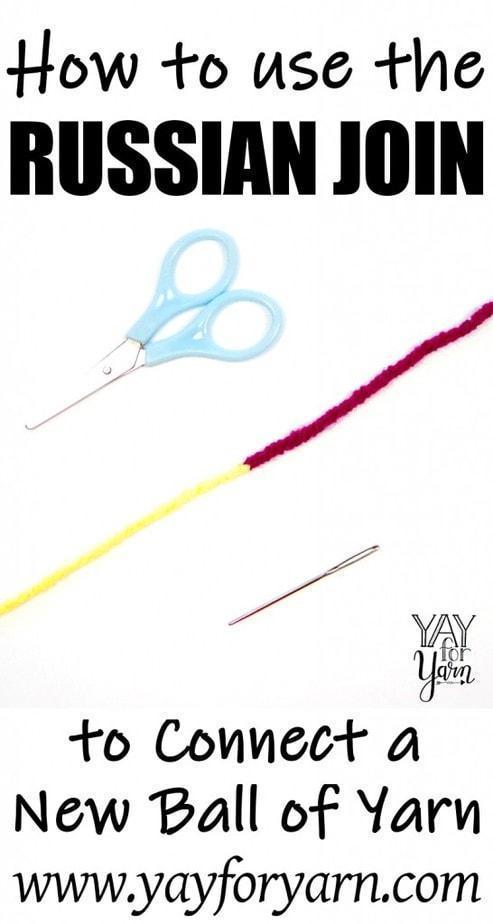 How to use the Russian Join to Connect a New Ball of Yarn - Full Video Tutorial