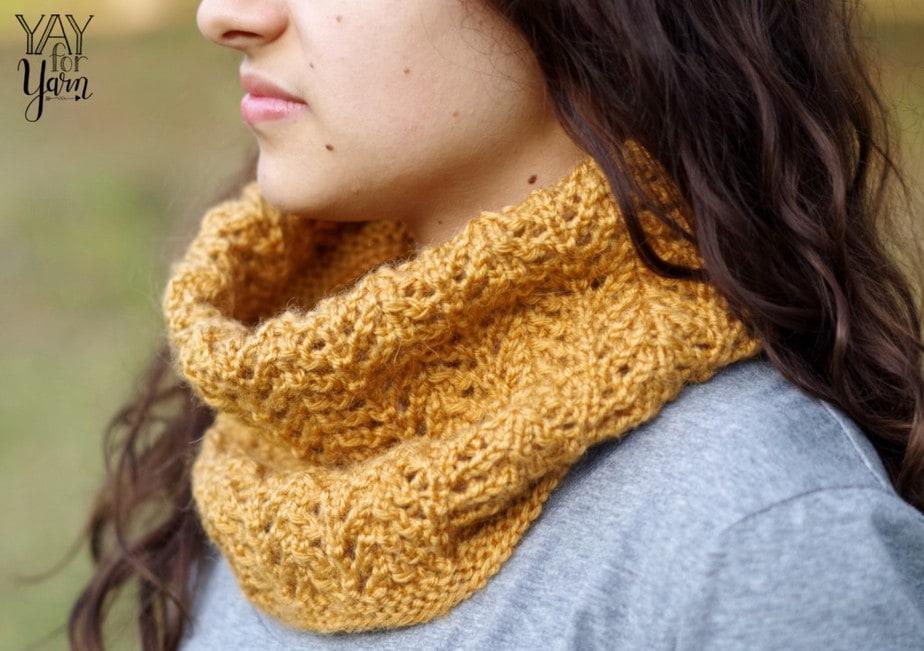 Afternoon Stroll Cowl - Free Knitting Pattern by Yay For Yarn