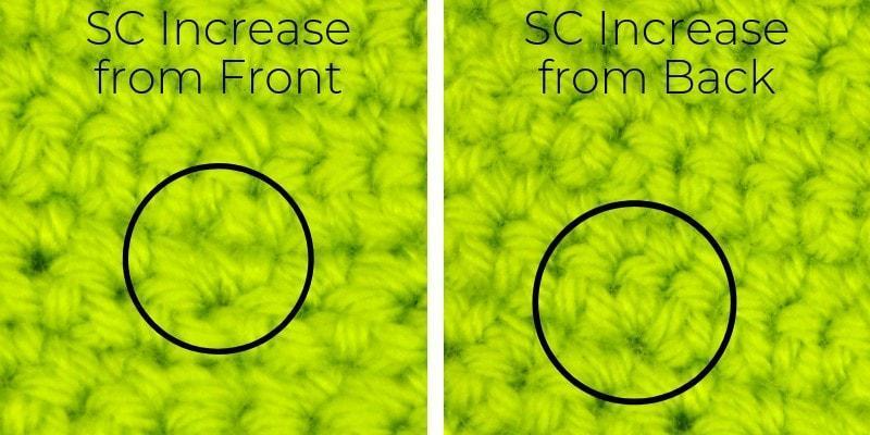 How to spot an increase in single crochet