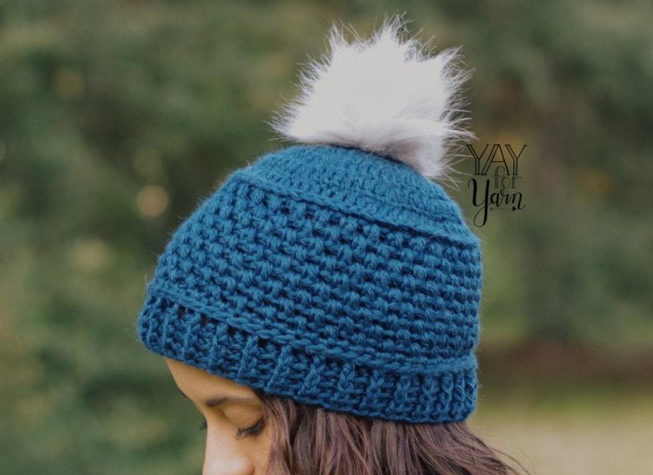 Puff Stitch Hat Crochet Pattern in 10 Sizes