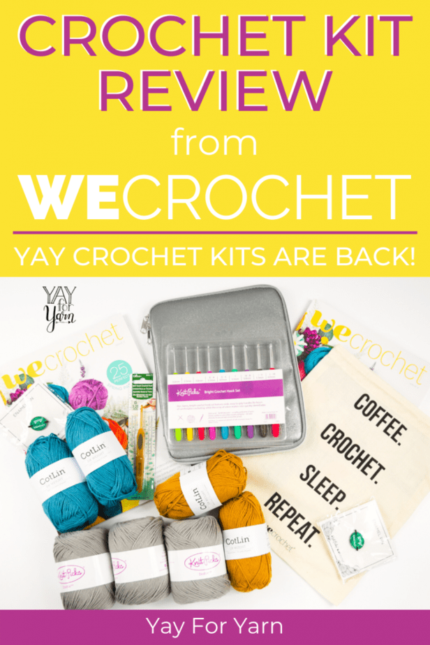 I'm so happy with the new crochet tools, yarns, and patterns I got from WeCrochet! Come see what I got, and check out some of their beautiful yarns, hooks, and tools for yourself! #crochetyarn #knittingyarn #wecrochet #yayforyarn #yarnreview #crochethooks
